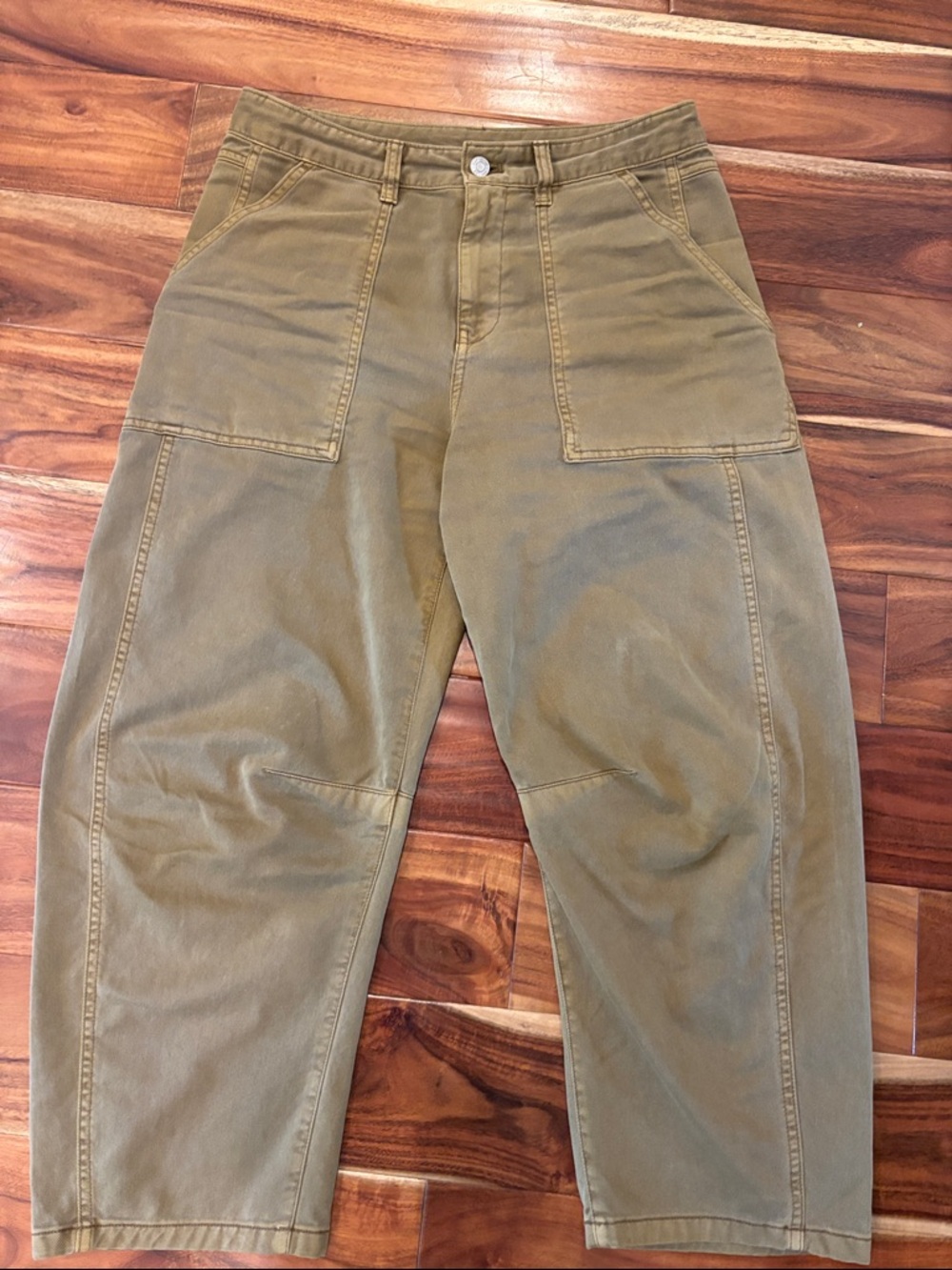 GAP Mid-Rise Barrel Twill Pant 4P